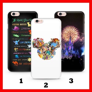 DISNEYLAND 2 Apple iPHONE 5 SE 2020 2022 6 7 8 Xs XR MaX PLuS Custodia per telefono ispirata al cartone animato Disney Castle Wonderland Happy Place Fun