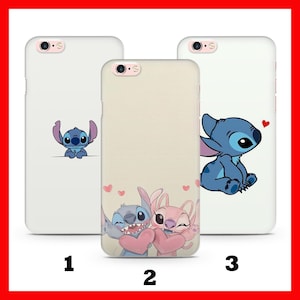 Funda para teléfono Stitch K2 para Apple iPhone 5 SE 2020 2022 6 7 8 Xs XR MaX PLuS Modelos Personaje de dibujos animados de Disney Criatura alienígena Perro Panda