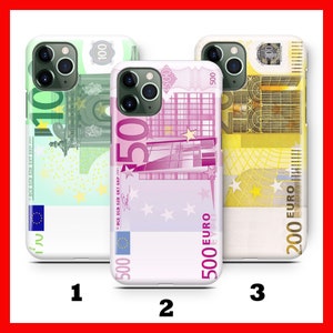 MONEY 2 Apple iPhone 11 12 13 14 15 Plus PRO MiNI MAX Phone Case Cover EuR Euro Bill 100 200 500 Cash Europe Rich Present Men Women Power image 1