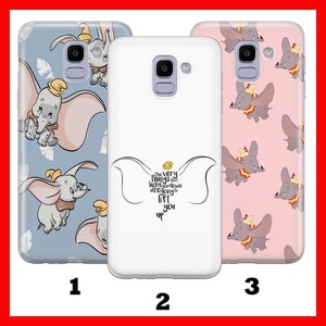 Custodia per telefono DUMBO 3 per Samsung Galaxy A3 A5 A6 A7 A8 J3 J5 J6 J7 Disney Cartoon Castle Big Ear Elephant From Circus Cute