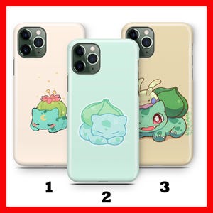 Bisasam 3 Handyhülle für Apple iPhone 11 12 13 14 15 16 Plus PRO Mini MAX Cartoon Charact Held Ball Kampffigur Held Tier