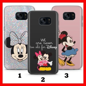 Custodia per telefono MiNNIE MOUSE 1 per Samsung Galaxy S5 S6 S7 S8 S9 EdGE PLUS LtE NEO Disney Cartoon Castle Topolino Classic Mice