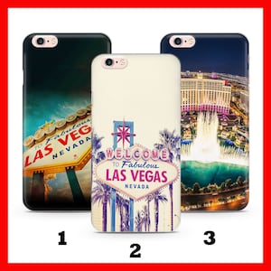 Las Vegas 3 Apple iPHONE 5 SE 2020 2022 6 7 8 Xs Xr MaX PLuS Custodia per telefono USA Stati Uniti d'America Nevada State Sin City Gioco d'azzardo