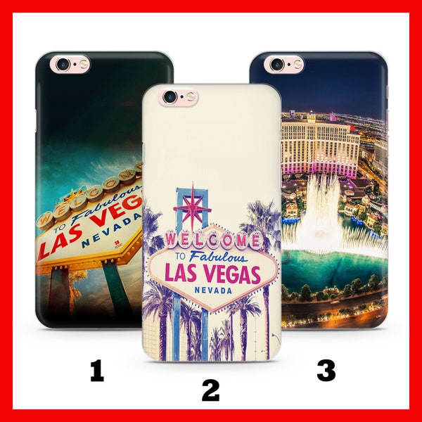 Las Vegas 3 Apple iPHONE 5 SE 2020 2022 6 7 8 Xs Xr MaX PLuS Phone Case Cover USA United States Of America Nevada State Sin City Gambling
