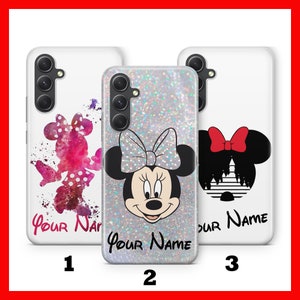 Custodia personalizzata Minnie Mouse per Samsung A13 A14 A15 A16 A25 A26 A33 A34 A35 A36 A53 A54 A55 A56 A72 A73 + altri modelli Disney
