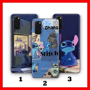 Funda para teléfono Stitch K6 para Samsung Galaxy S20, S21, S22, S23, S24 FE, S25 Plus, Ultra, con personaje de dibujos animados de Disney, criatura alienígena, perro y panda.