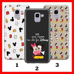 Custodia per telefono Mickey Mouse 2 per Samsung Galaxy A3 A5 A6 A7 A8 J3 J5 J6 J7 Disney Cartoon Castle Minnie Mouse Classic Mice
