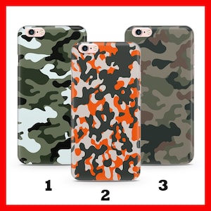 CAMO 4 CAMOuFLAGE Apple iPHONE 5 SE 2020 2022 6 7 8 Xs XR MaX PLuS Phone Case Cover Military Theme Stealth Style Spots Army Forces Colours