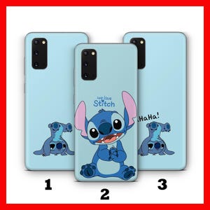 Funda de teléfono Stitch K3 para Samsung Galaxy S20, S21, S22, S23, S24 FE, S25 Plus, Ultra, con personaje de dibujos animados de Disney, criatura alienígena, perro y panda.