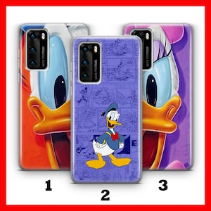 DONALD DuCK 1 Custodia per telefono Huawei P9 P10 P20 P30 P40 Lite Pro Plus LG G5 G6 ispirata al castello dei cartoni animati Disney Paperina Topolino