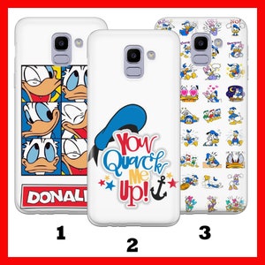 Custodia per telefono DONALD DuCK 2 per Samsung Galaxy A3 A5 A6 A7 A8 J3 J5 J6 J7 Disney Cartoon Castle Daisy Duck Topolino Divertente Carino