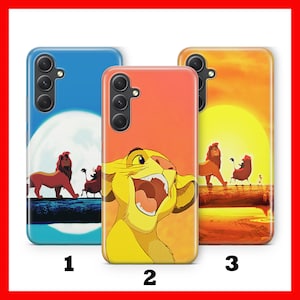 LiON KiNG 4 Phone Case Cover For Samsung A13 A14 A15 A16 A25 A26 A33 A34 A35 A36 A53 A54 A55 A56 A72 A73 + More Models Disney Simba Pumba