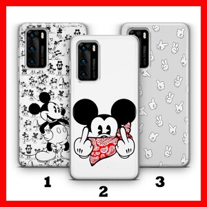 Custodia per telefono MICKEY MOUSE 3 HUAWEi P9 P10 P20 P30 P40 LiTE PRO PLuS LG G5 G6 ispirata al castello dei cartoni animati Disney Minnie Mouse Classic Mice