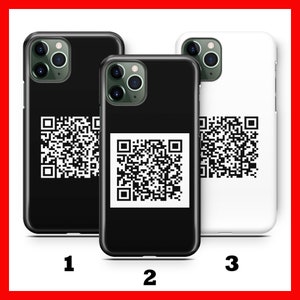 QR Code Your Personal Info Phone Case Cover For Apple iPHONE 11 12 13 14 15 16 Plus PRO MiNI MAX COViD Other Qr Code You Wish Custom Printed