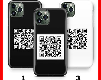 QR-Code Ihre Persönliche Info Phone Case für Apple iPhone 11 12 13 14 15 16 e 17 Air PRO Plus Mini Max Jeder Qr-Code, den Sie wünschen Individuell gedruckt