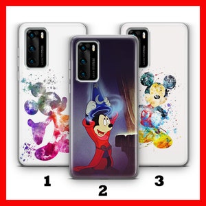 Custodia per telefono MICKEY MOUSE 5 HUAWEI P9 P10 P20 P30 P40 LiTE PRO PLuS LG G5 G6 ispirata al castello dei cartoni animati Disney Minnie Mouse Classic Mice
