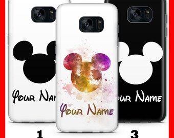 PERSONALIZOWANE ETUIZORY Z MYSZKĄ MIKI 1 do telefonu Samsung Galaxy S5 S6 S7 S8 S9 Edge Plus LTE NEO Disney Cartoon z Twoim imieniem