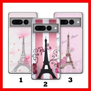 Etui na telefon PARiS 2 do modeli Google Pixel 6 6A 7 7A 8 8A 9 9A Pro XL Francja Paryż Miasto Miłości Romans Wieża Eiffla Francuska Miłość Luwr