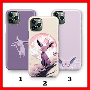 Espeon 3 Telefoon Case Cover Voor Apple iPHONE 11 12 13 14 15 16 Plus PRO Mini MAX Stripfiguur Hero Van Ball Fight Figuur Hero Animal