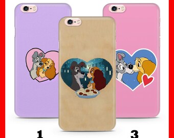 Lady und der Strolch 2 Apple iPhone 5 SE 2020 2022 6 7 8 Xs XR MaX PLUS Handyhülle inspiriert von Disney Cartoon Dog Dogs Cute Love Story