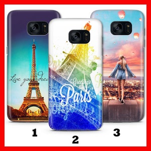 Etui na telefon PARIS 1 do Samsung Galaxy S5 S6 S7 S8 S9 Edge Plus LTE NEO Francja Paryż Miasto Miłości Romans Wieża Eiffla Francuska Miłość