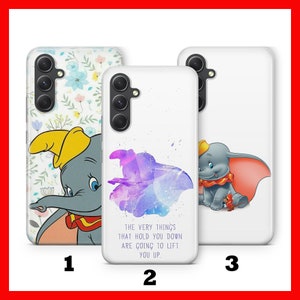 Custodia per telefono DUMBO 2 per Samsung A13 A14 A15 A16 A25 A26 A33 A34 A35 A36 A53 A54 A55 A56 A72 A73 + altri modelli Disney Cartoon Elephant