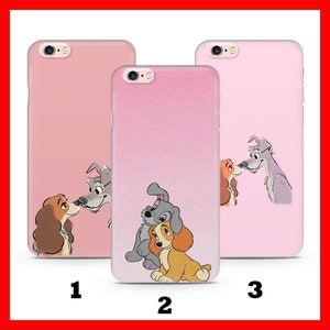 Dame und der Strolch 3 Apple iPHONE 5 SE 2020 2022 6 7 8 Xs XR MaX PLUS Handy-Case-Abdeckung inspiriert von Disney Cartoon Dog Dogs Cute Love Story