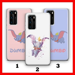 DUMBO 1 HUAWEI P9 P10 P20 P30 P40 LiTE PRO PLuS LG G5 G6 Custodia per telefono ispirata al castello dei cartoni animati Disney Big Ear Elephant Circus Cute