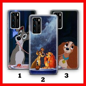 Lady And The Tramp 5 HUAWEi P9 P10 P20 P30 P40 LiTE PRO PLuS LG G5 G6 Phone Case Cover inspired by Disney Cartoon Dog Dogs Cute Love Story