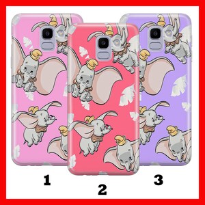 Custodia per telefono DUMBO 4 per Samsung Galaxy A3 A5 A6 A7 A8 J3 J5 J6 J7 Disney Cartoon Castle Big Ear Elephant From Circus Cute