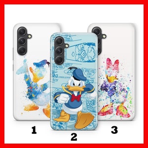 Custodia per telefono DONALD DUCK 6 per Samsung A13 A14 A15 A16 A25 A26 A33 A34 A35 A36 A53 A54 A55 A56 A72 A73 + altri modelli Disney Paperina