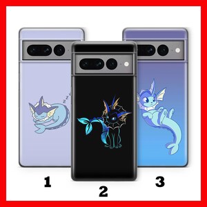 Vaporeon 3 Telefoon Geval Voor Google Pixel 6 6A 7 7A 8 8A 9 9A Pro XL Modellen stripfiguur Hero Van Ball Fight Figuur Hero Animal