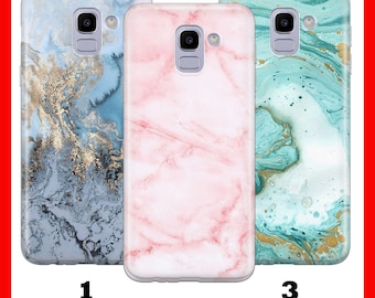 MARBLE SToNE 2 Phone Case Cover For Samsung Galaxy A3 A5 A6 A7 A8 J3 J5 J6 J7 Granite Marble Counter Top Effect Random Colour Rock Pattern