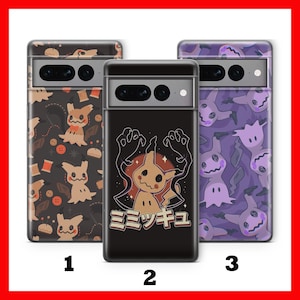 Mimikyu 1 Telefoon Geval Voor Google Pixel 6 6A 7 7A 8 8A 9 9A Pro XL Modellen Stripfiguur Hero Van Ball Fight Figuur Hero Animal