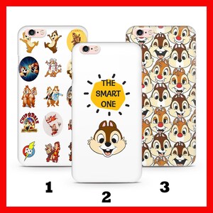 Custodia per telefono cellulare Chip and DALE 3 per Apple iPhone 5 SE 2020 2022 6 7 8 Xs XR MaX PLuS ispirata al cartone animato Disney Two Chipmunks Rescue Rangers