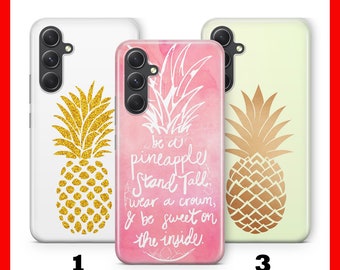 Funda para teléfono PINEAPPLE 5 para Samsung A14 A15 A16 A17 A25 A26 A33 A34 A35 A36 A53 A54 A55 A56 A72 A73 + Más modelos Verano Mar Océano