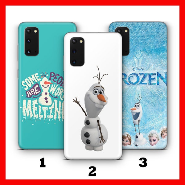 FROZEN 3 Phone Case Cover For Samsung Galaxy S20 S21 FE S22 S23 S24 S10 PLuS Ultra Disney Anna Elsa Olaf Princess Snowman Sven Ice Fun