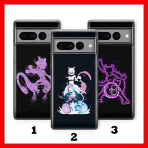 Mew 4 Telefoon Geval Voor Google Pixel 6 6A 7 7A 8 8A 9 9A Pro XL Modellen stripfiguur Hero Van Ball Fight Figuur Hero Animal