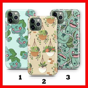 Bisasam 1 Telefon Fall-Abdeckung für Apple iPHONE 11 12 13 14 15 16 Plus PRO Mini MAX Cartoon Charact Held Ball Kampffigur Heldentier