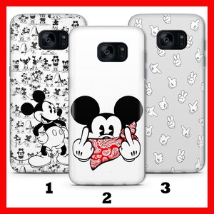 Custodia per telefono Mickey Mouse 3 per Samsung Galaxy S5 S6 S7 S8 S9 EdGE PLUS LtE NEO Disney Cartoon Castle Minnie Mouse Classic Mice