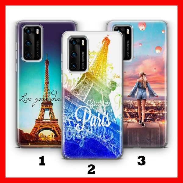 PARiS 1 HUAWEi P9 P10 P20 P30 P40 LiTE PRo PLuS LG G5 G6 Phone Case Cover France Paris City Of Love Romance Eiffel Tower French Amore Louvre