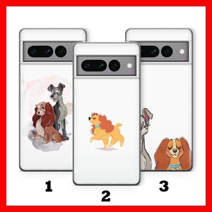 Lady And The Tramp 7 Phone Case For Google Pixel 6 6A 7 7A 8 8A 9 9A Pro XL Models Disney Cartoon Dog Dogs Cute Love Story