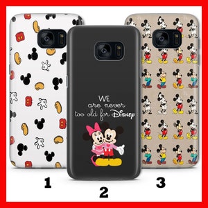 Custodia per telefono Mickey Mouse 2 per Samsung Galaxy S5 S6 S7 S8 S9 EdGE PLUS LtE NEO Disney Cartoon Castle Minnie Mouse Classic Mice