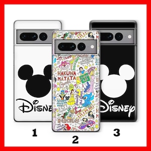 Custodia per telefono DISNEYLAND 1 per Google Pixel 6, 6A, 7, 7A, 8, 8A, 9, 9A Pro XL, motivo: Disney Cartoon Castle Wonderland Happy Place Theme Park