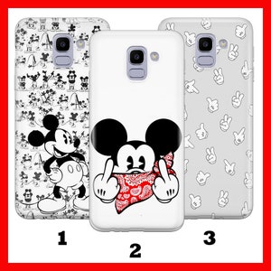 Custodia per telefono Mickey Mouse 3 per Samsung Galaxy A3 A5 A6 A7 A8 J3 J5 J6 J7 Disney Cartoon Castle Minnie Mouse Classic Mice