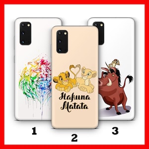 LiON KiNG 9 Phone Case Cover For Samsung Galaxy S20 S21 S22 S23 S24 FE S25 Plus Ultra Disney Cartoon Simba Timon Pumba Scar Zazoo Mufasa