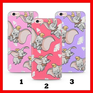 DUMBO 4 Apple iPHONE 5 SE 2020 2022 6 7 8 Xs XR MaX PLuS Custodia per telefono ispirata al cartone animato Disney Castello Orecchie grandi Elefante Circo Carino