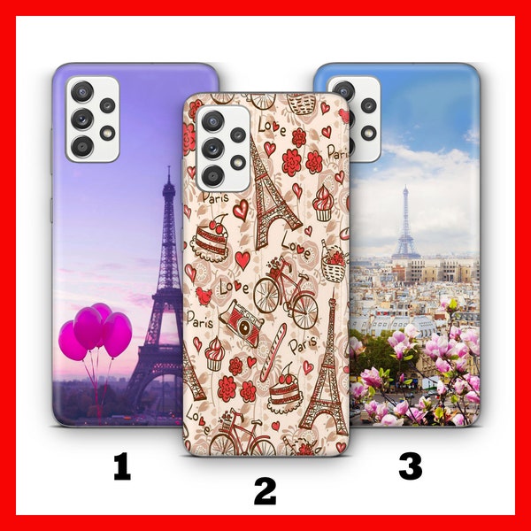 PARiS 3 Phone Case Cover For Samsung A12 A32 A52 A72 A30 A31 A50 A51 A70 A71 France Paris City Of Love Romance Eiffel Tower French Amore