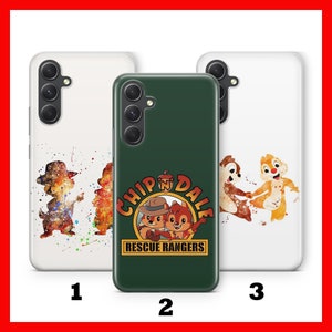 Custodia per telefono "Chip and DALE 1" per Samsung A13 A14 A15 A16 A25 A26 A33 A34 A35 A36 A53 A54 A55 A56 A72 A73 + altri modelli Disney Chipmunks
