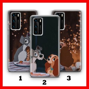 Lady And The Tramp 1 HUAWEi P9 P10 P20 P30 P40 LiTE PRO PLuS LG G5 G6 Phone Case Cover inspired by Disney Cartoon Dog Dogs Cute Love Story